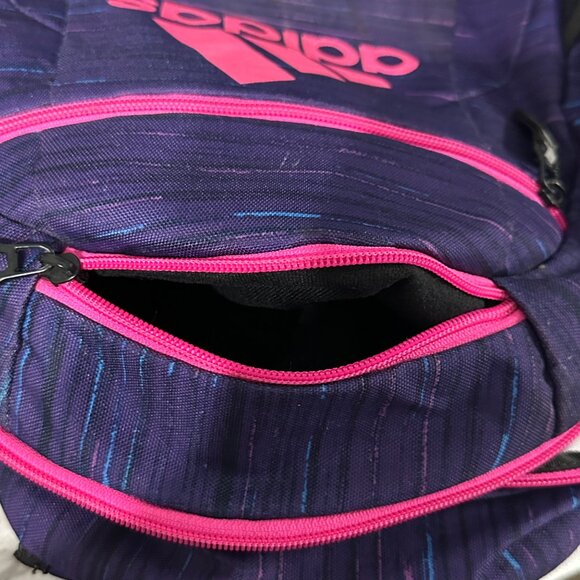 Adidas Legend X purple pink multi compartment backpack school hikes travel - Picture 8 of 12